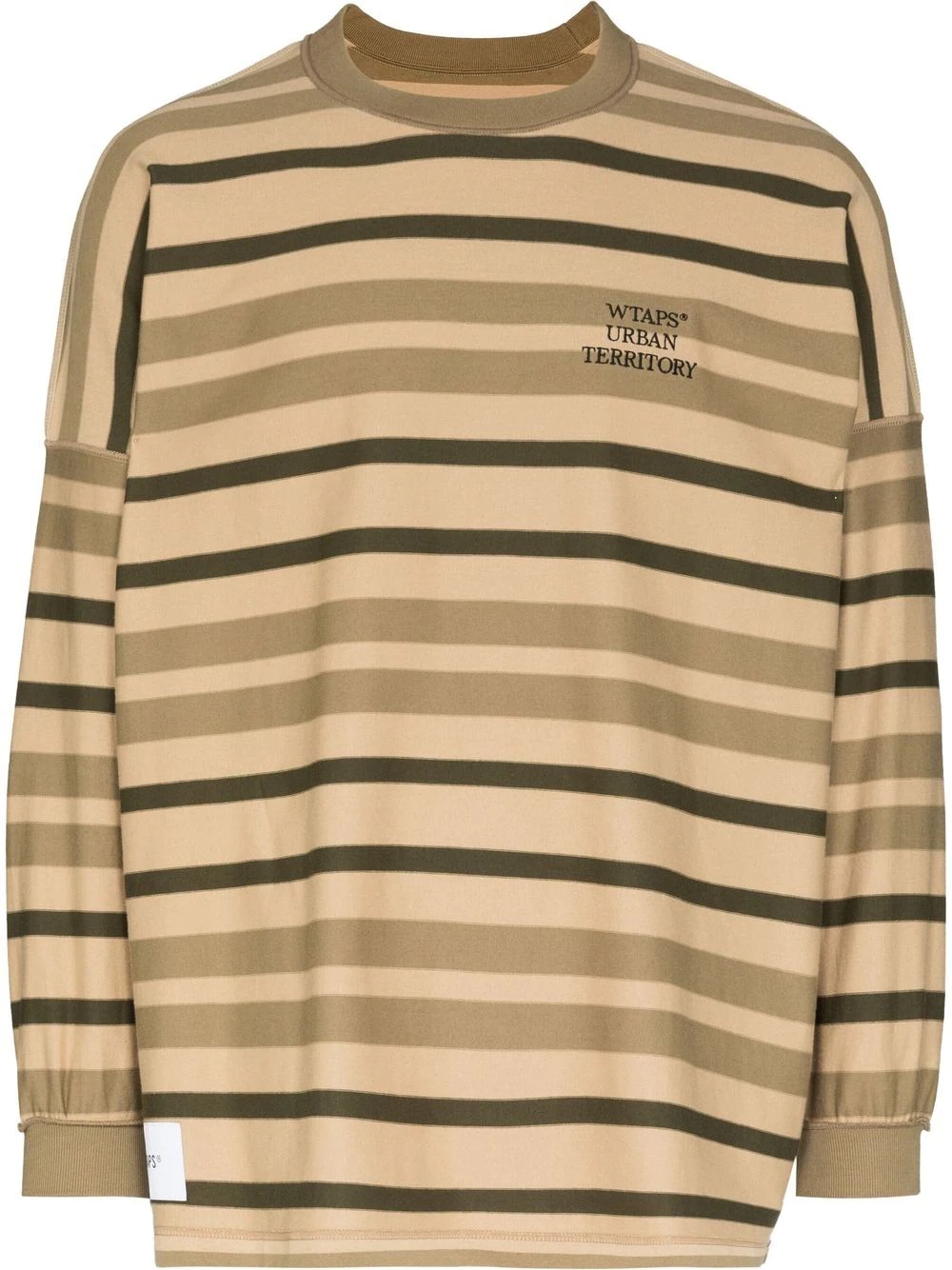 striped oversized sweatshirt - 1