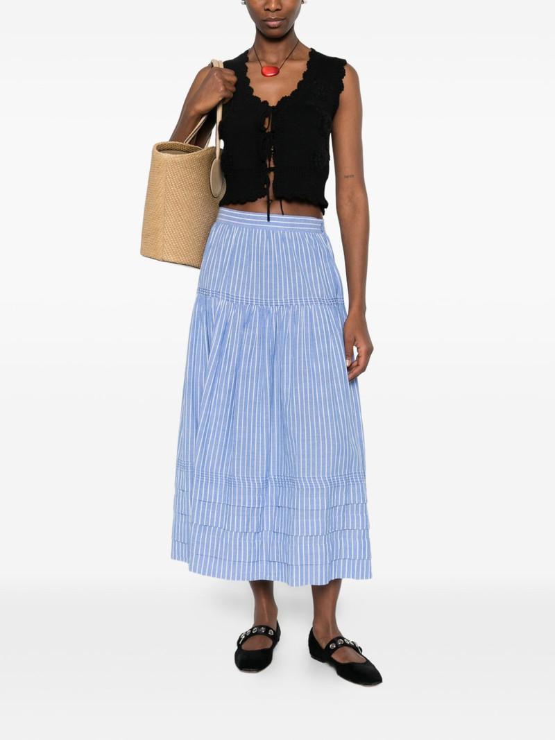 GANNI flower-applique sleeveless cardigan outlook