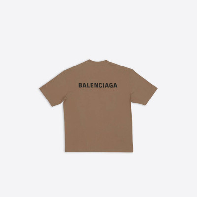 BALENCIAGA Men's Balenciaga T-shirt Regular Fit in Beige outlook