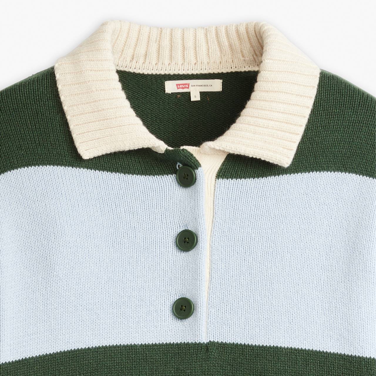 IVY LEAGUE STRIPED POLO SWEATER - 4