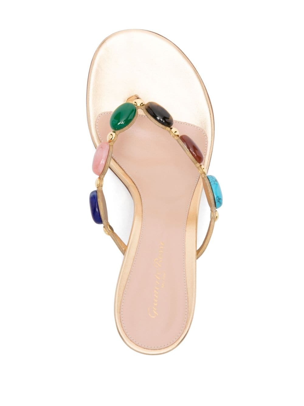 Shanti Thong 70mm leather sandals - 4