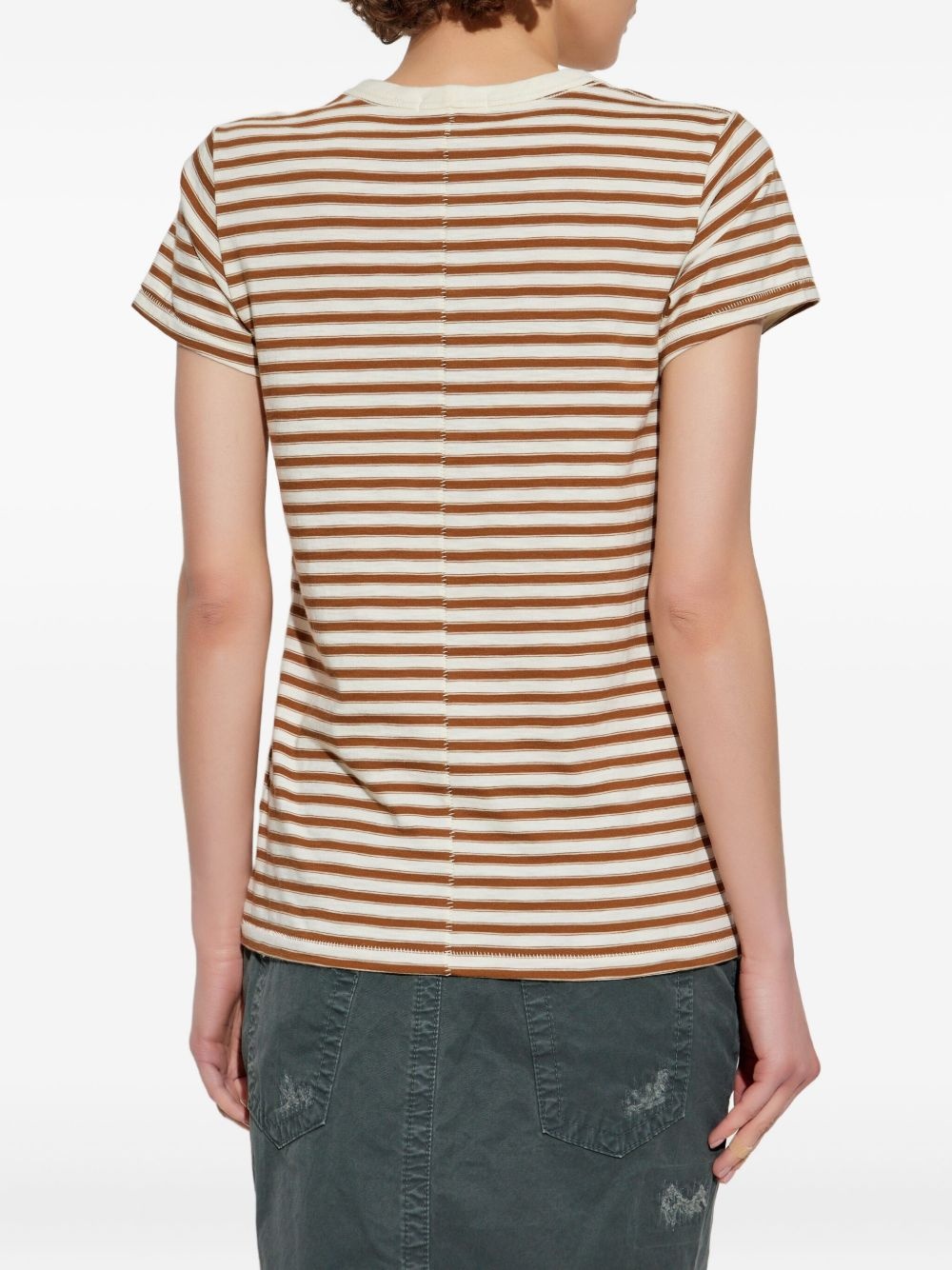 striped T-shirt - 4