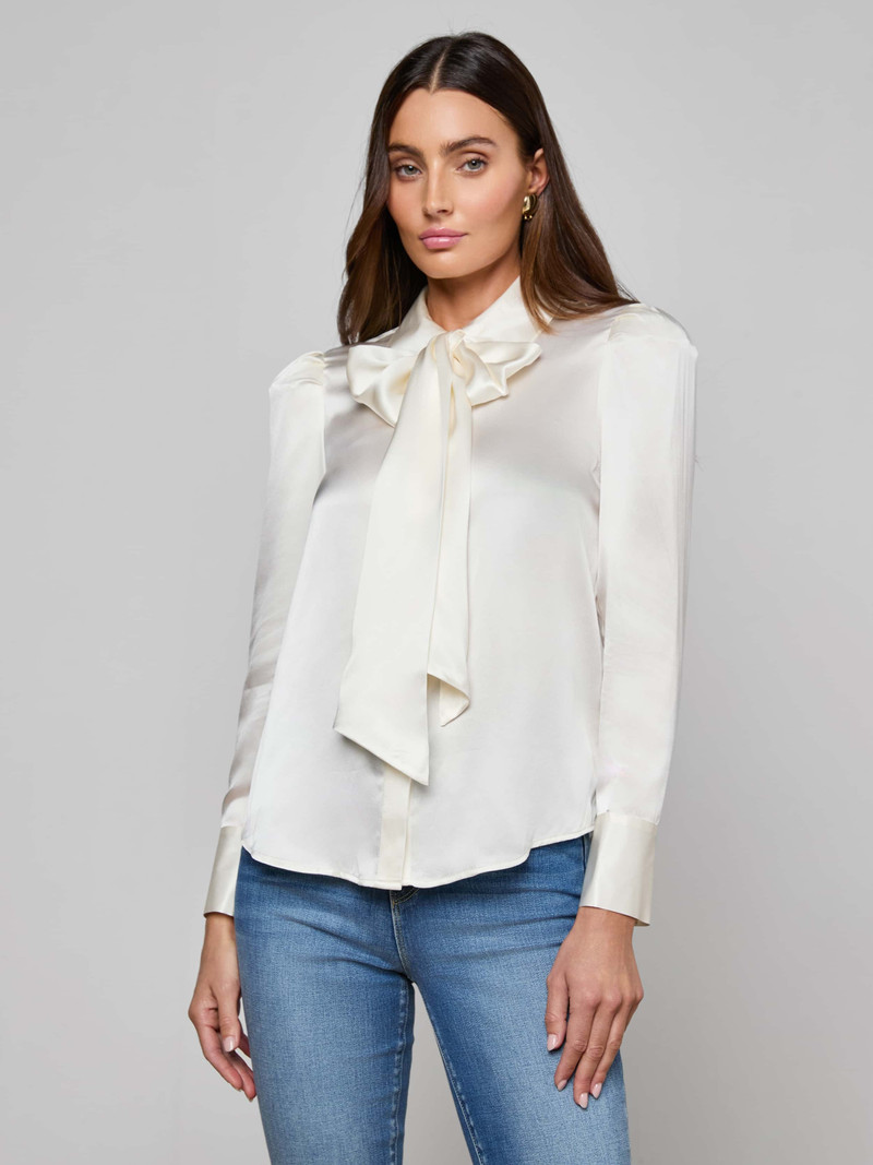Honey Silk Blouse - 1