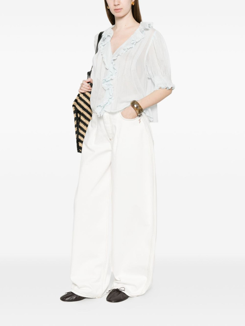 DÔEN Henri ruffled blouse outlook