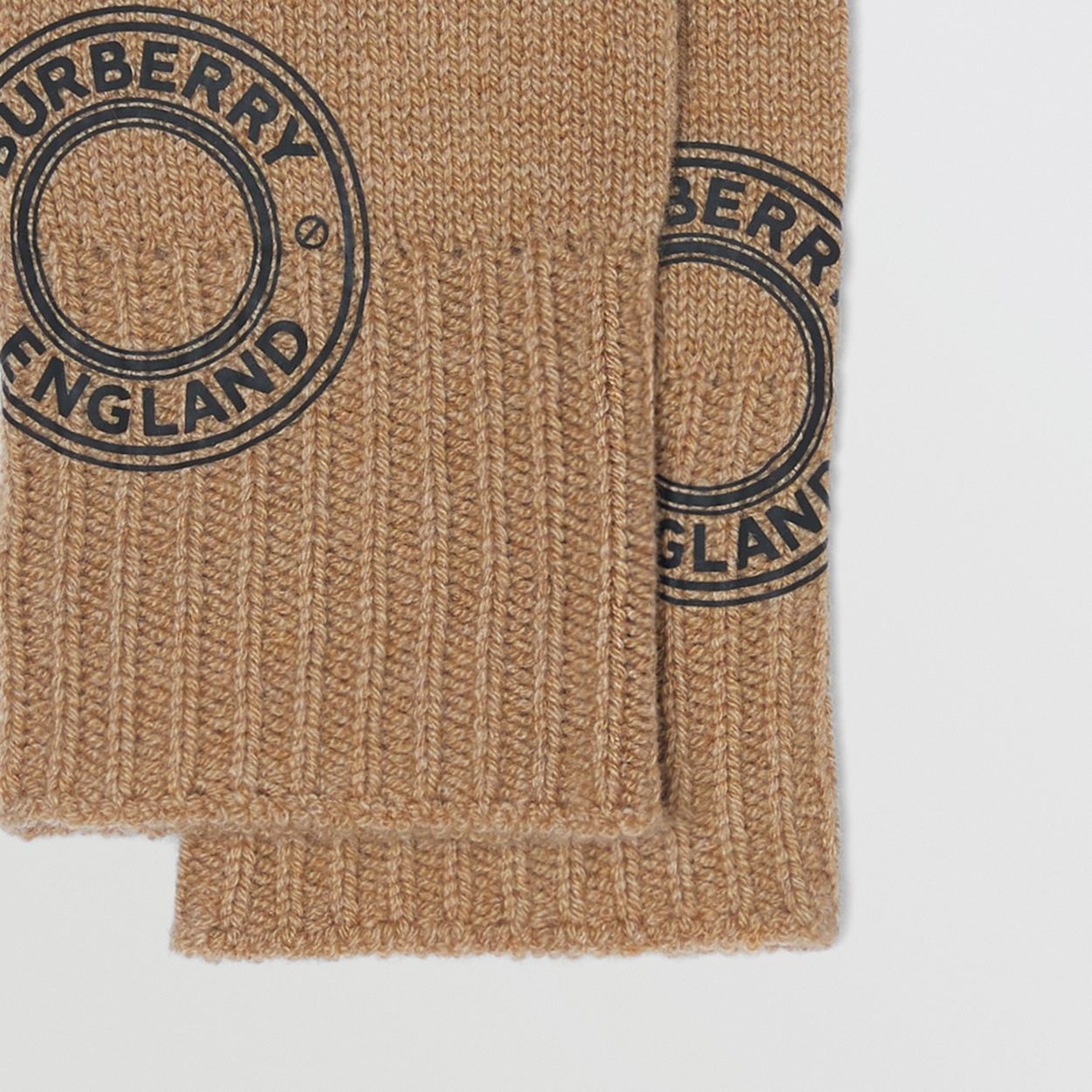 Logo Graphic Cashmere Blend Gloves - 2