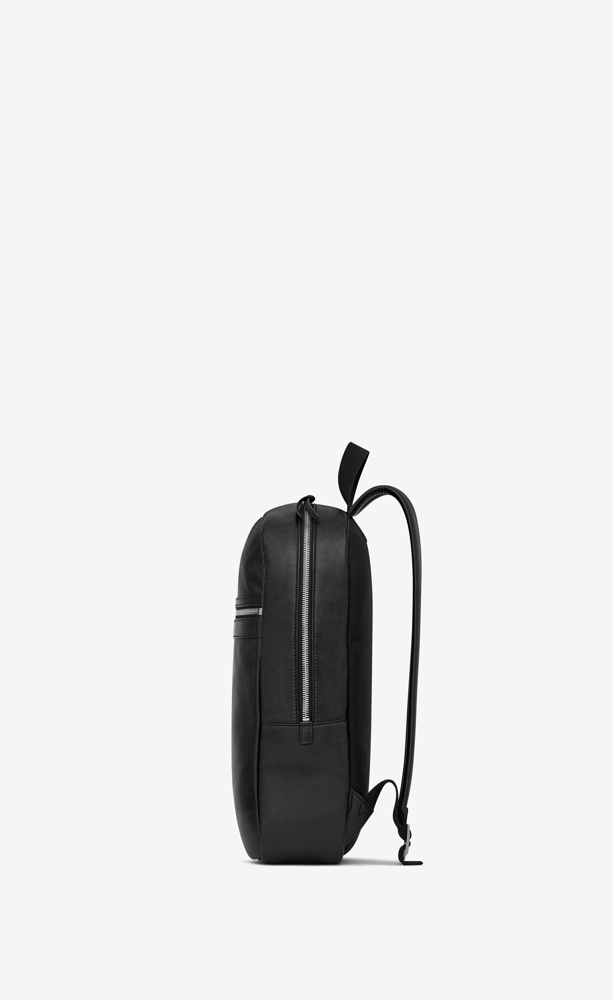 laptop city backpack in smooth leather - 3