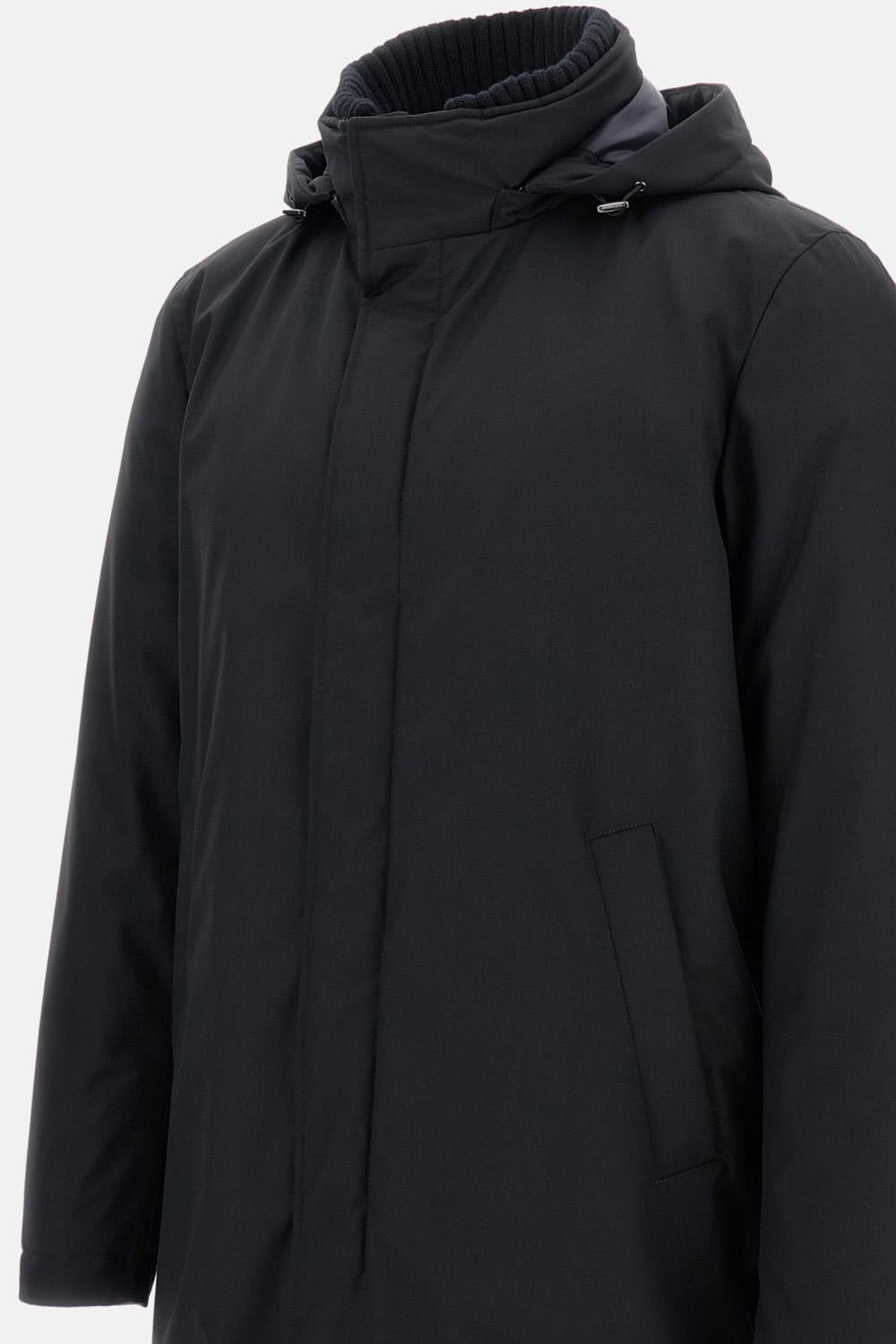 PADDED JACKET WITH KNIT COLLAR - 3