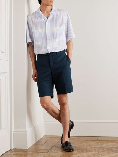 Brioni Lerici Straight-Leg Linen and Cotton-Blend Shorts outlook