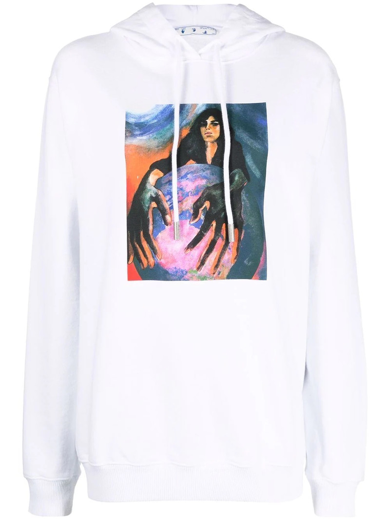 graphic-print hoodie 1