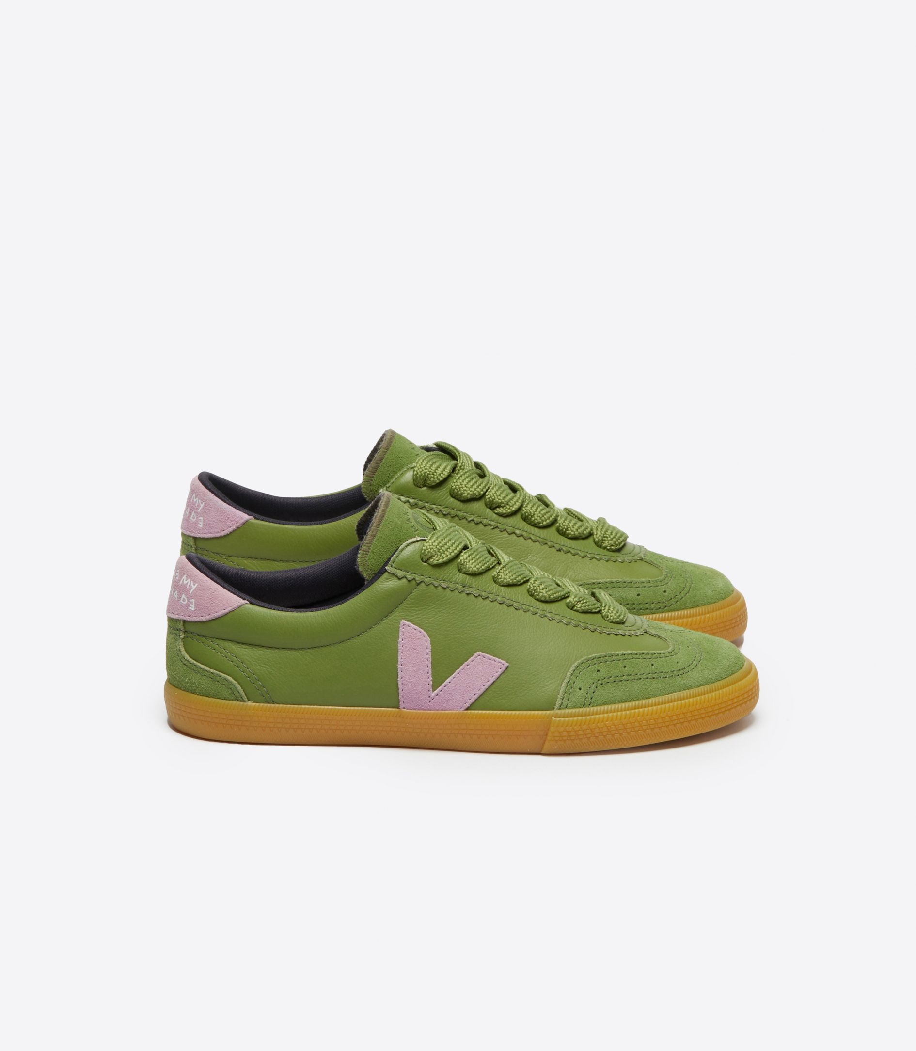 VOLLEY LEATHER VEJA X MAKE MY LEMONADE KIWI ORCHID - 1