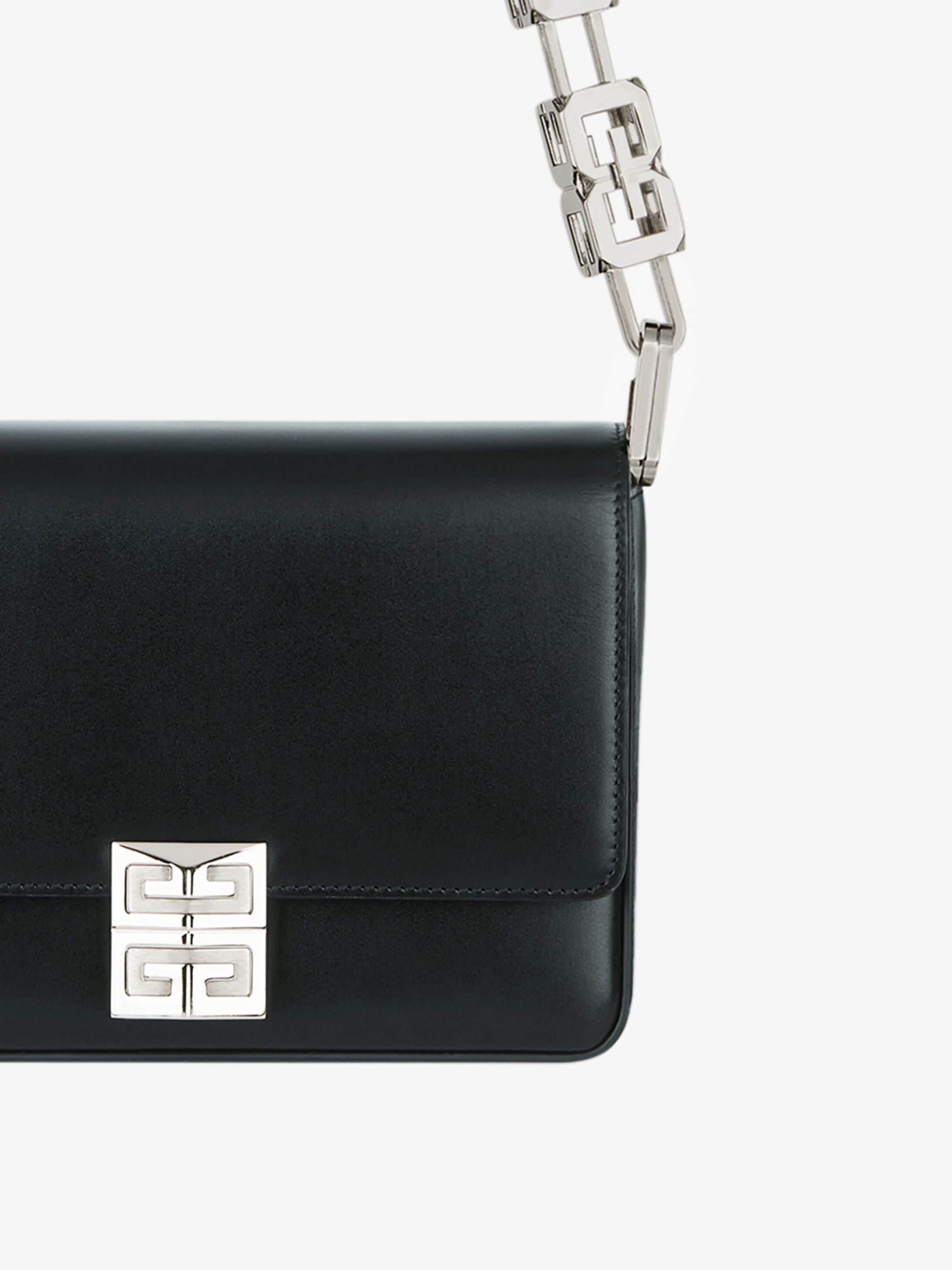 MEDIUM 4G BAG IN BOX LEATHER WITH CHAIN - 6