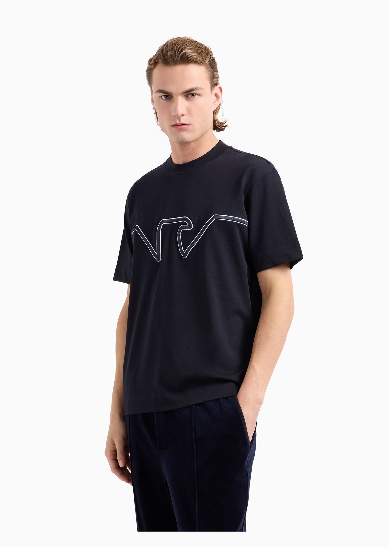 ASV heavyweight jersey T-shirt with raised logo embroidery - 2