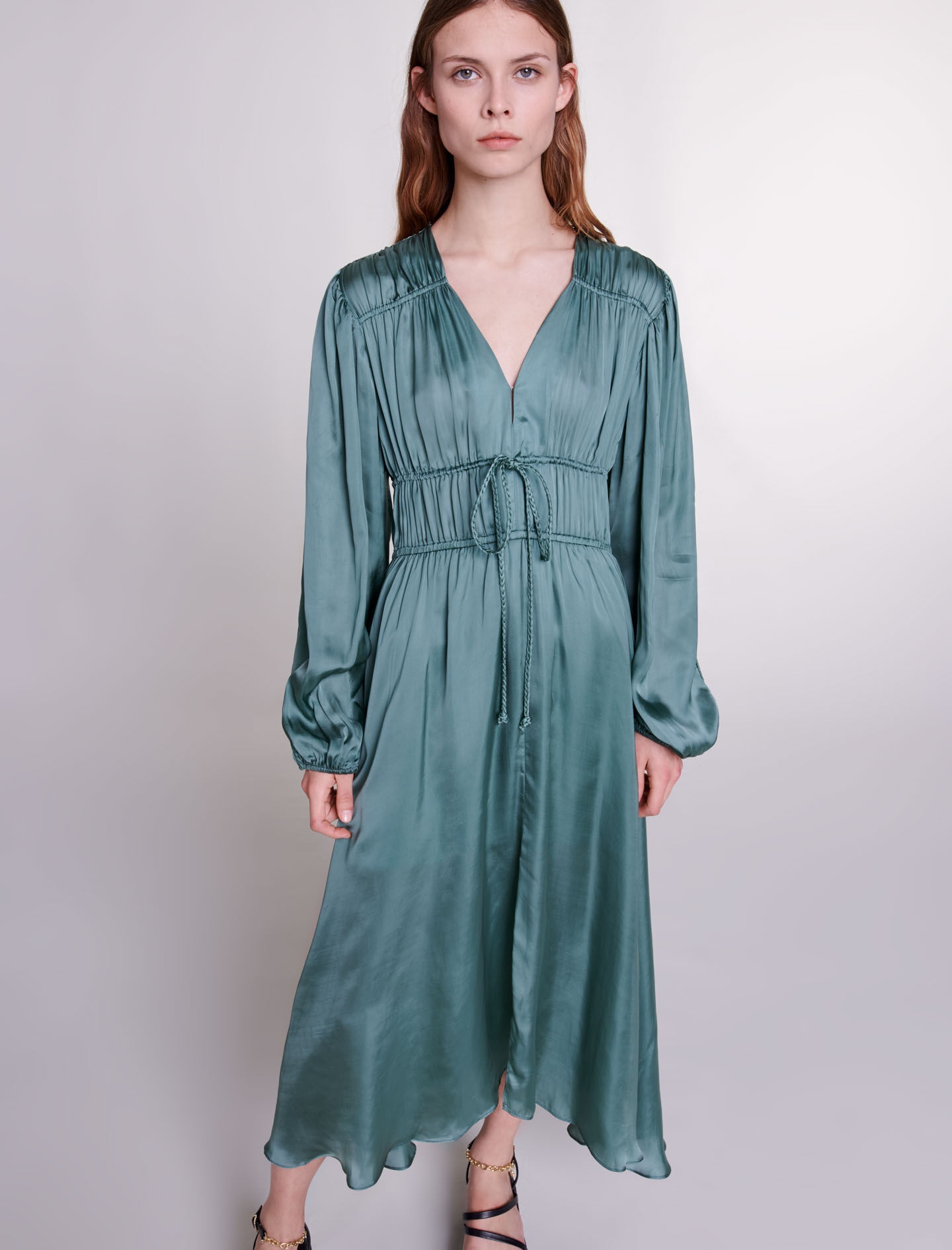 Satin-look maxi dress - 6