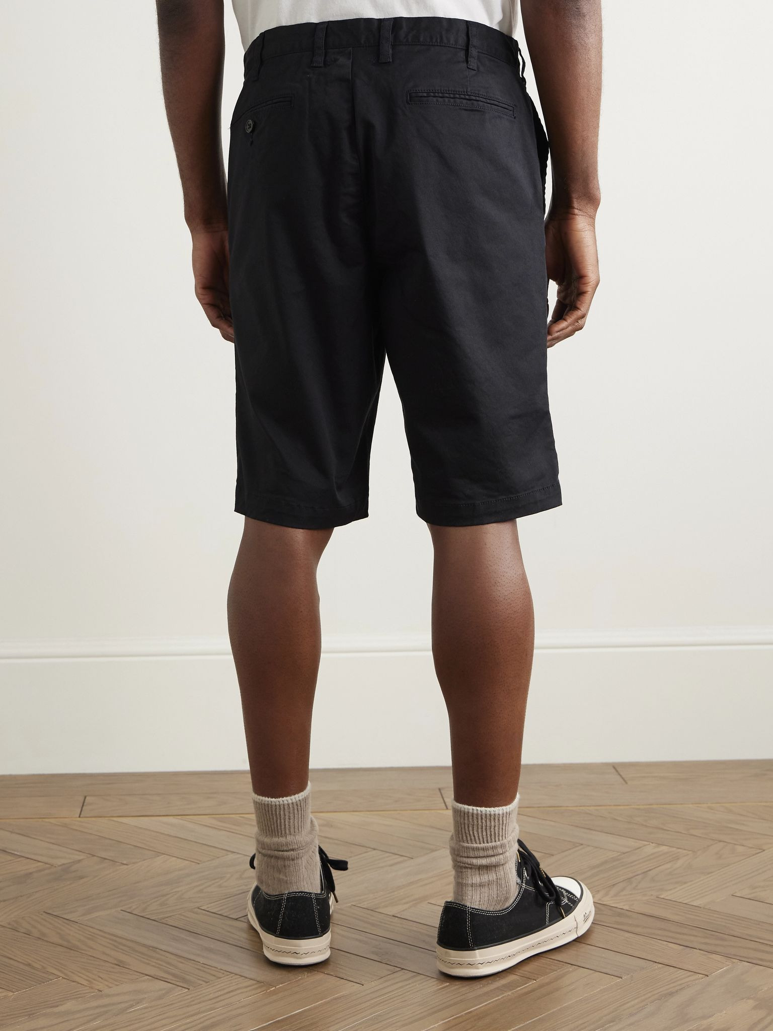Ivy Slim-Fit Cotton-Blend Twill Shorts Midnight blue - 4