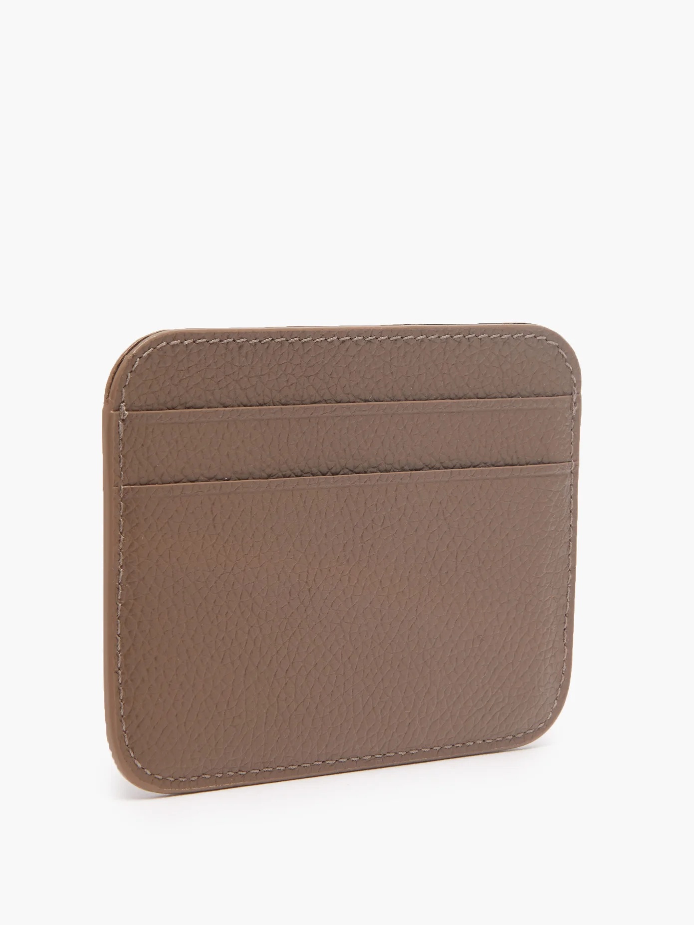 Logo-print leather cardholder - 3