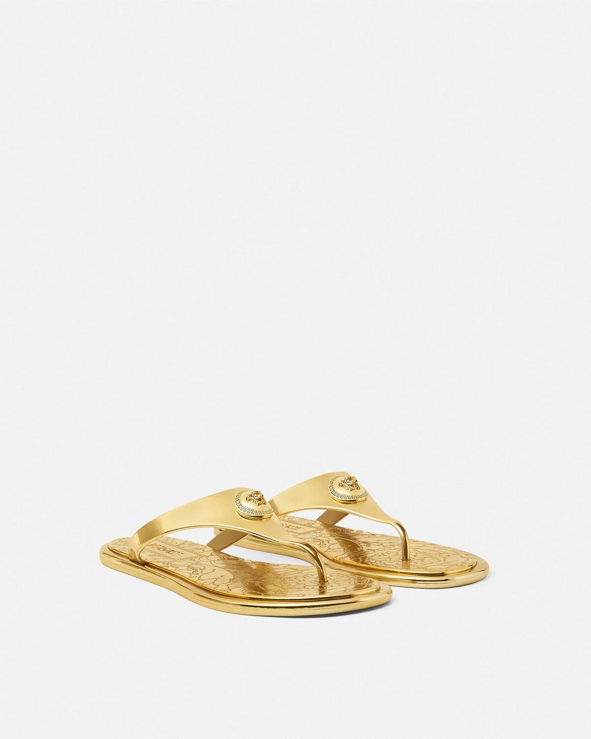Alia Metallic Flat Sandals - 2