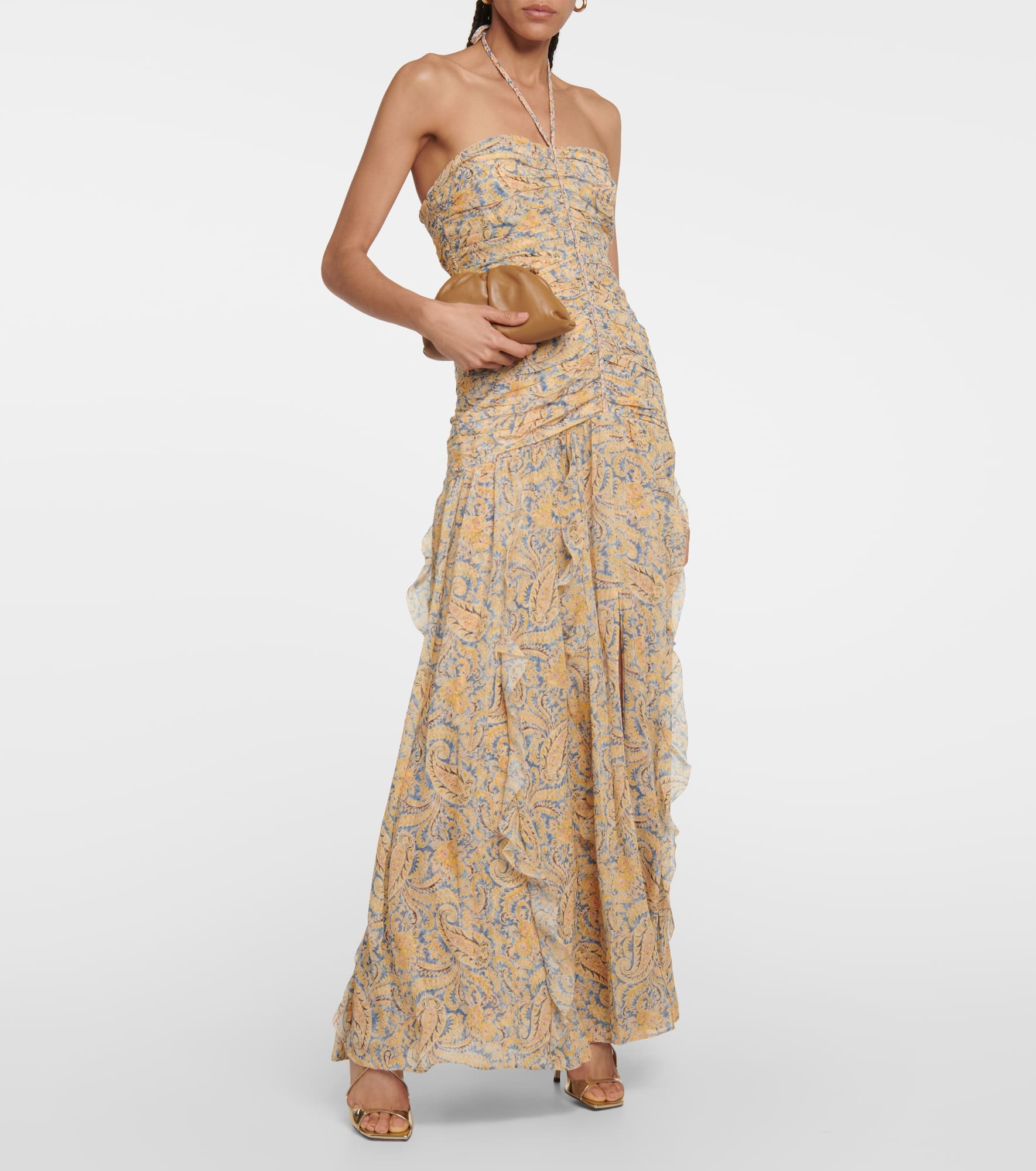 Lucine paisley silk maxi dress - 2