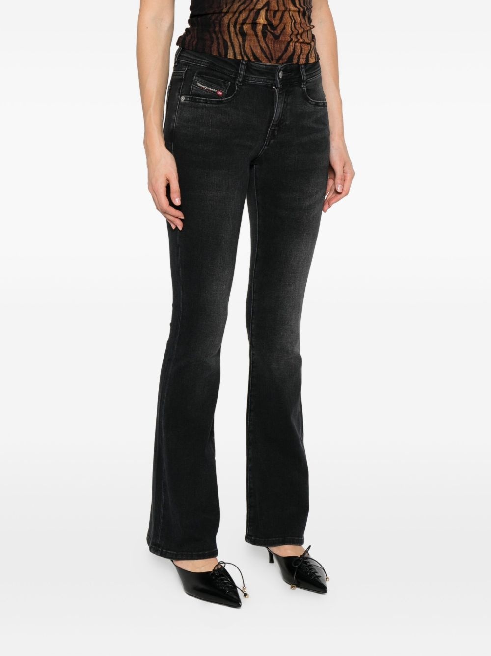 logo-tag jeans - 3