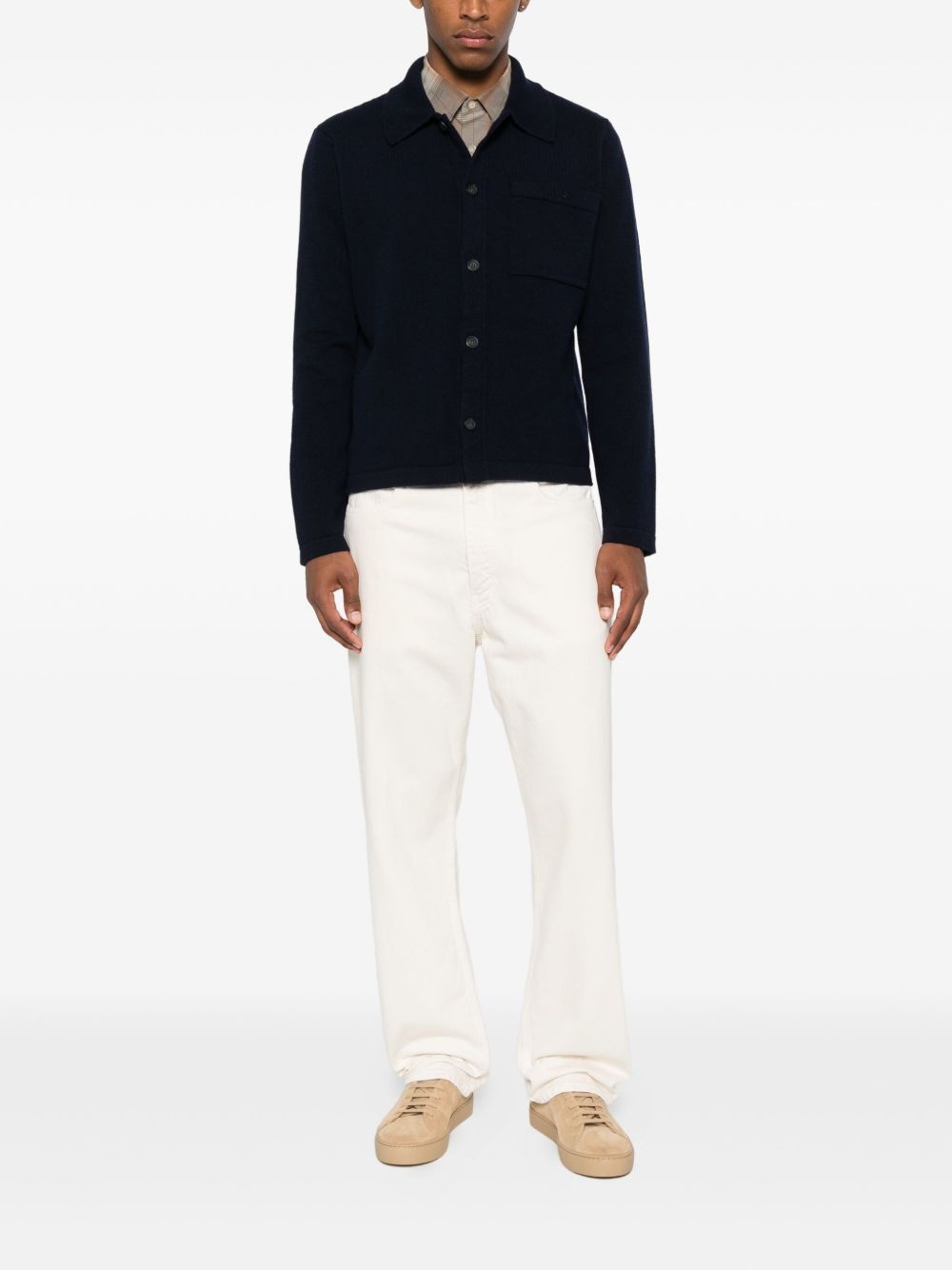 polo-neck buttoned cardigan - 2