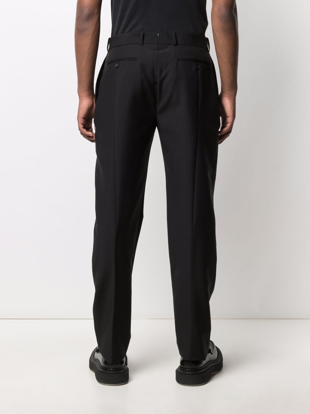 pressed-crease tailored trousers - 4