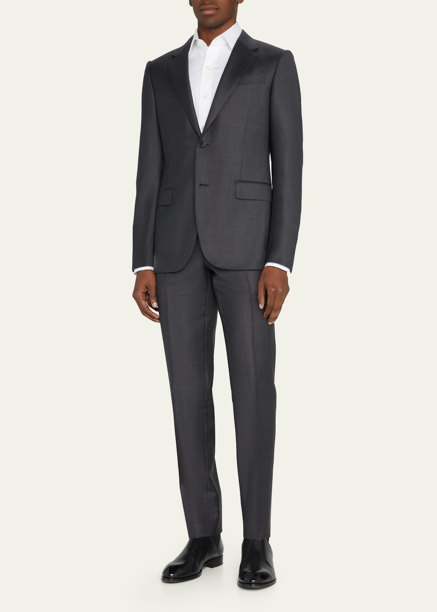 Men's Wool Tic-Weave Suit - 2