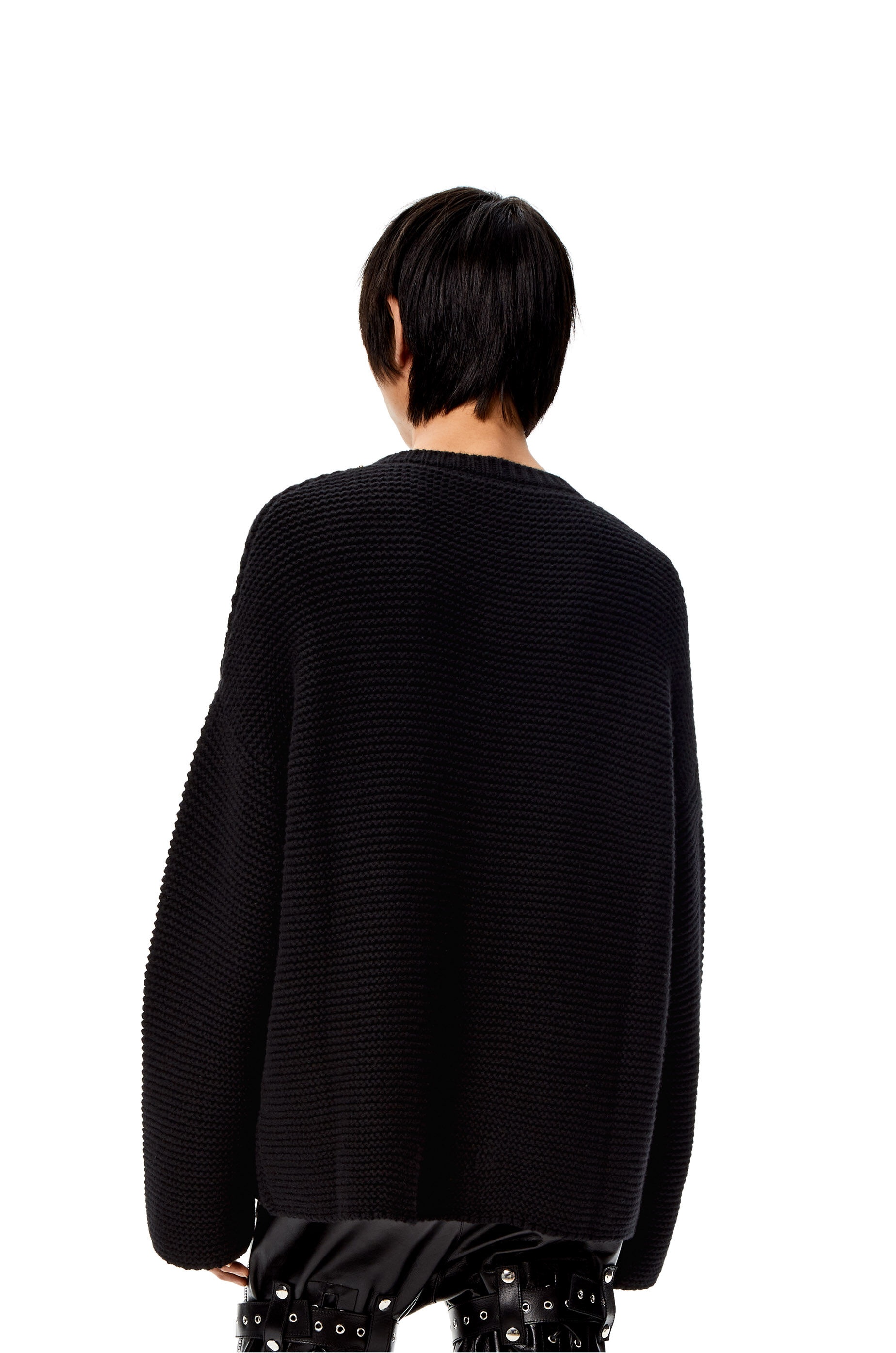 Chain sweater in wool and cashmere - 4