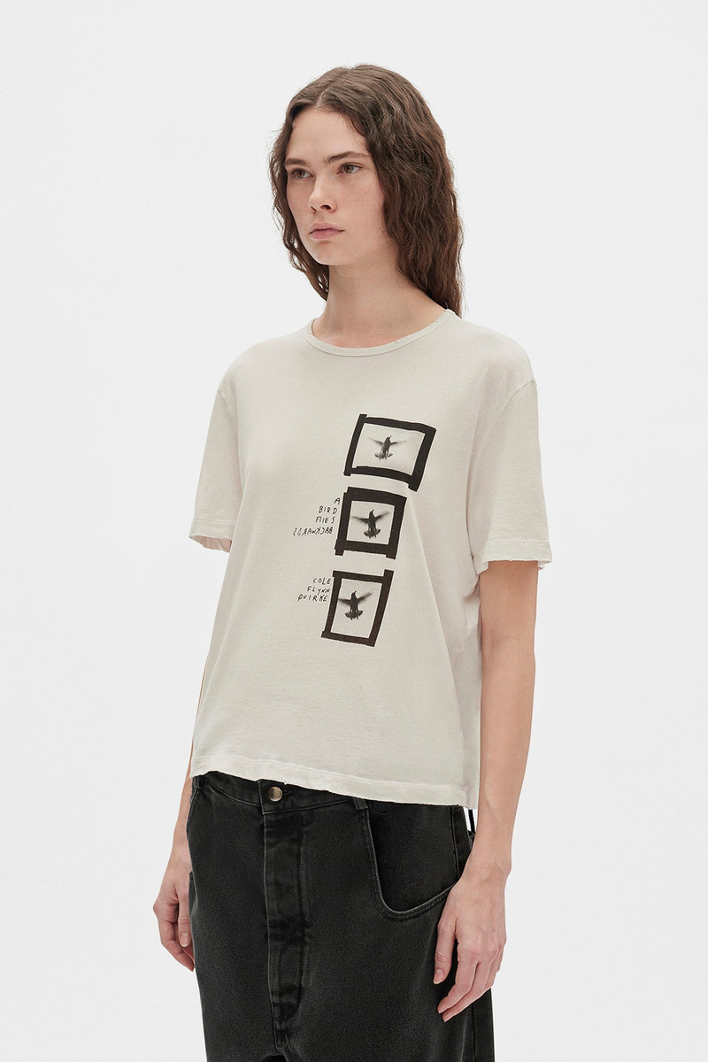 Ann Demeulemeester Fanie ''Doves'' Print T outlook