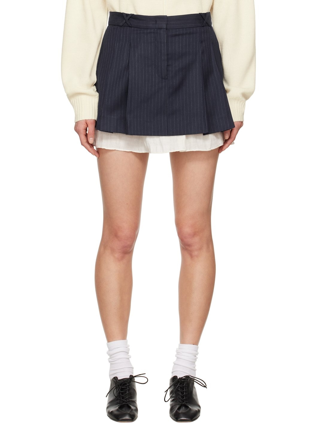 Navy Denver Miniskirt - 1