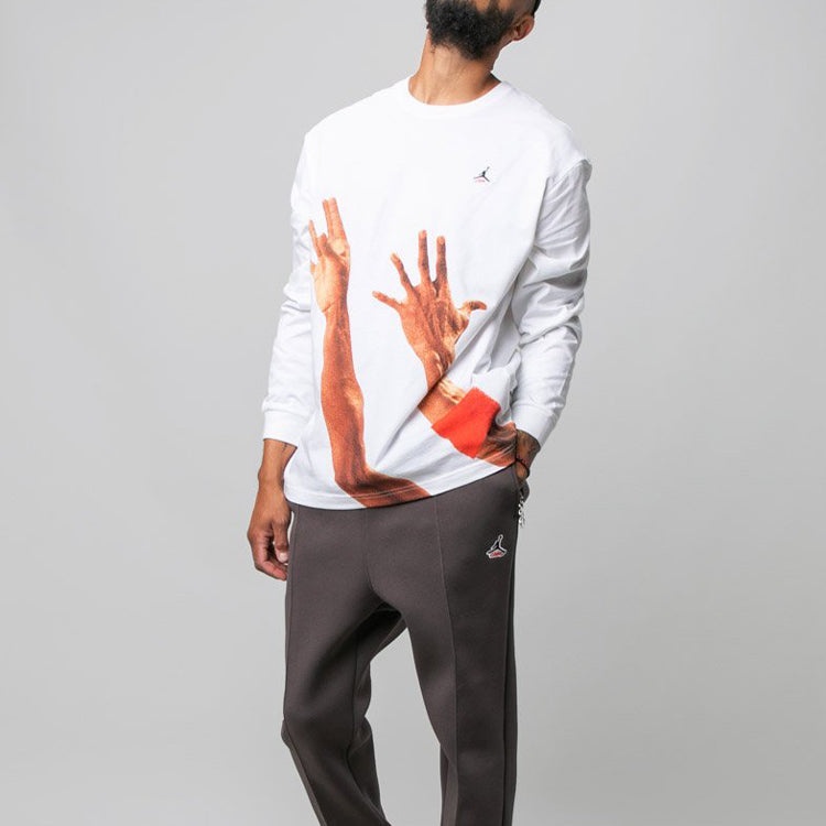 Air Jordan x Union LA The J Long-Sleeve T-Shirt 'White' CV1298-100 - 5