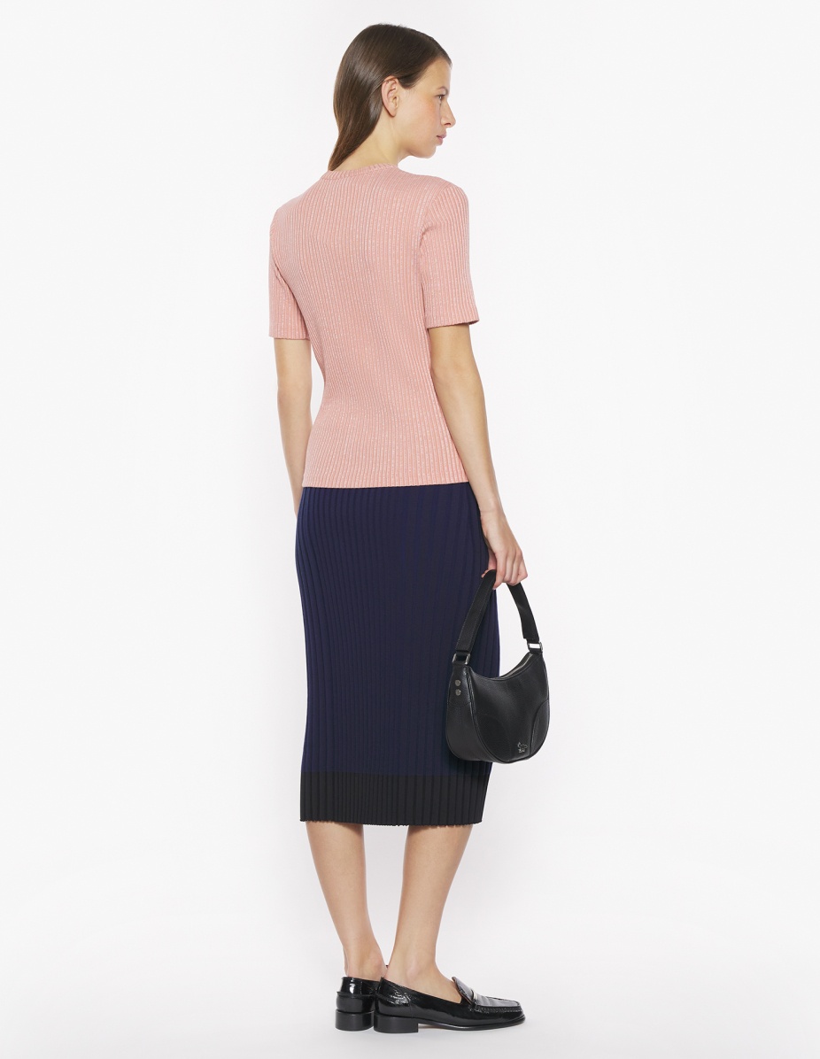 MAISON KITSUNE HANDWRITING LABEL FITTED TEE-SHIRT - 5