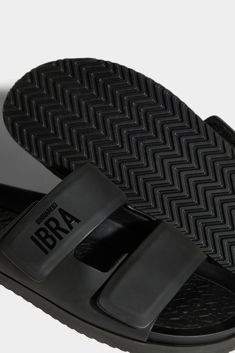 IBRA BLACK ON BLACK SANDALS 5