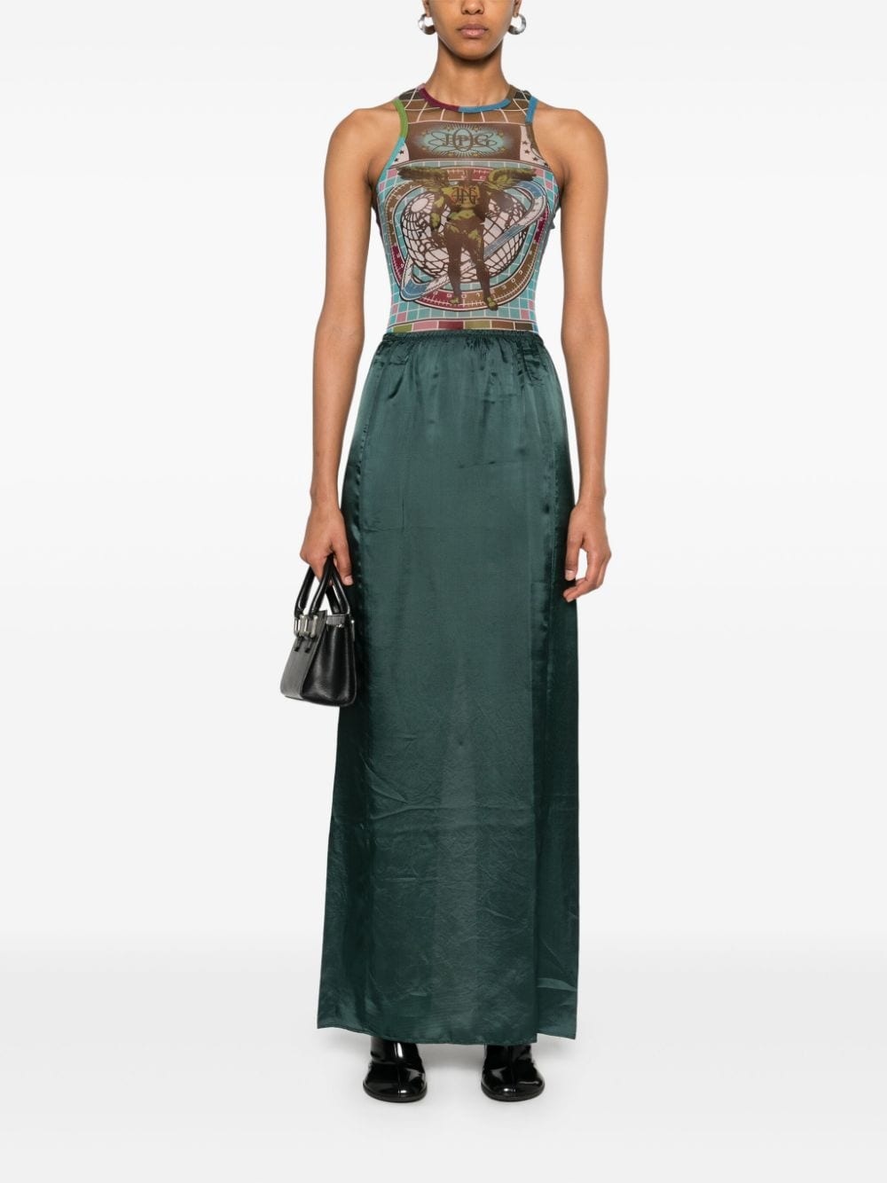 satin maxi skirt - 2