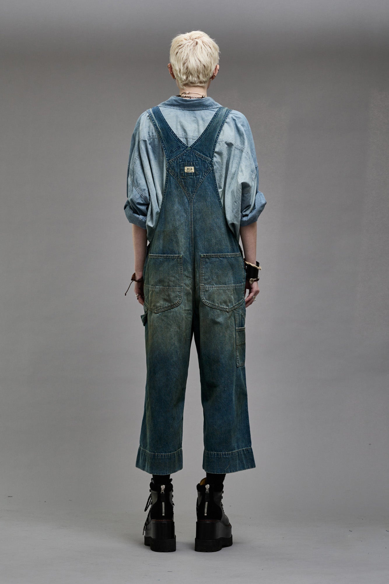 SLOUCH BIB OVERALL - WILTON INDIGO - 5