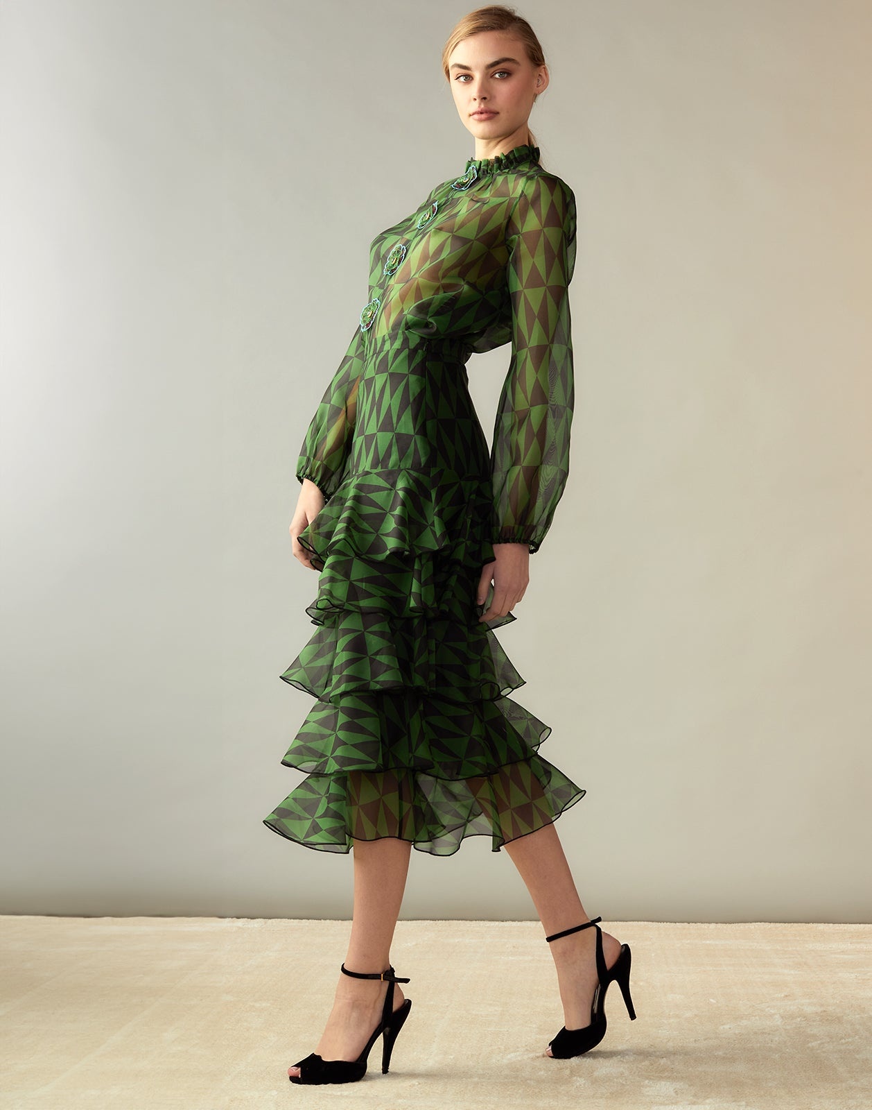 Evergreen Silk Organza Shirt - 6