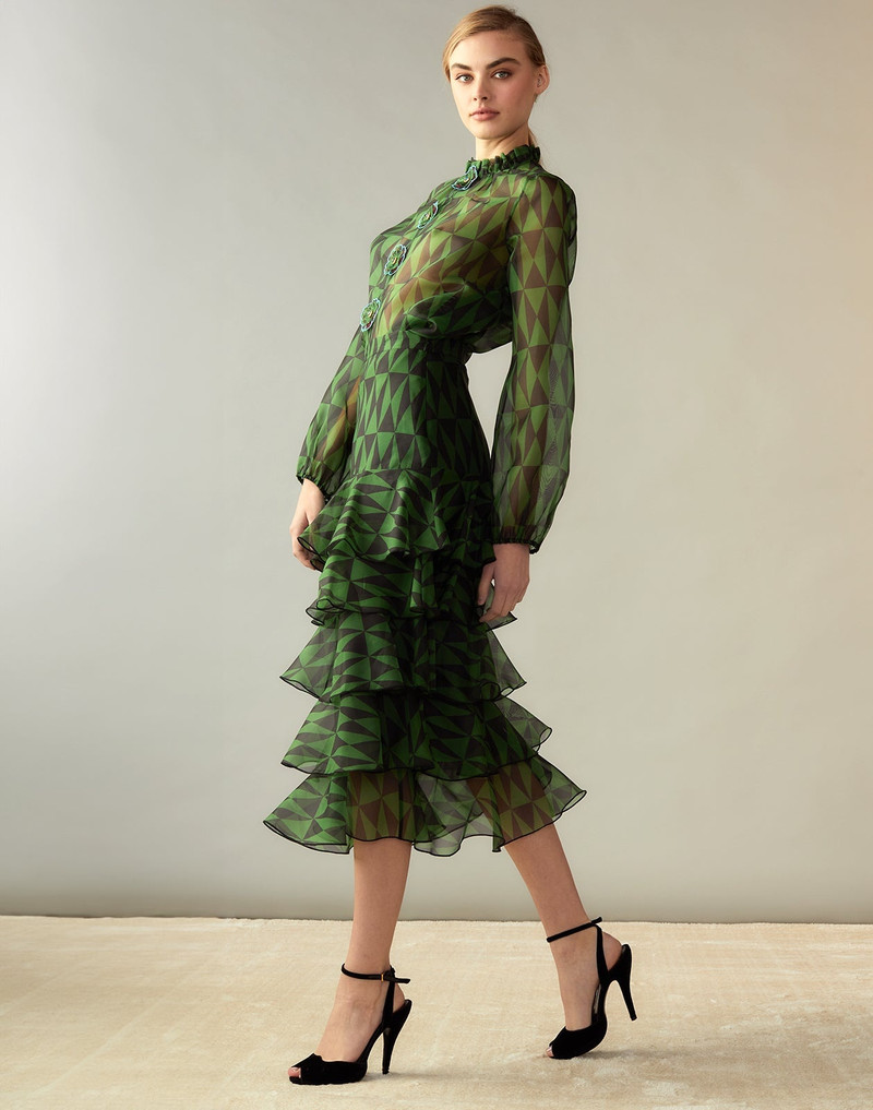 Evergreen Silk Organza Shirt 6