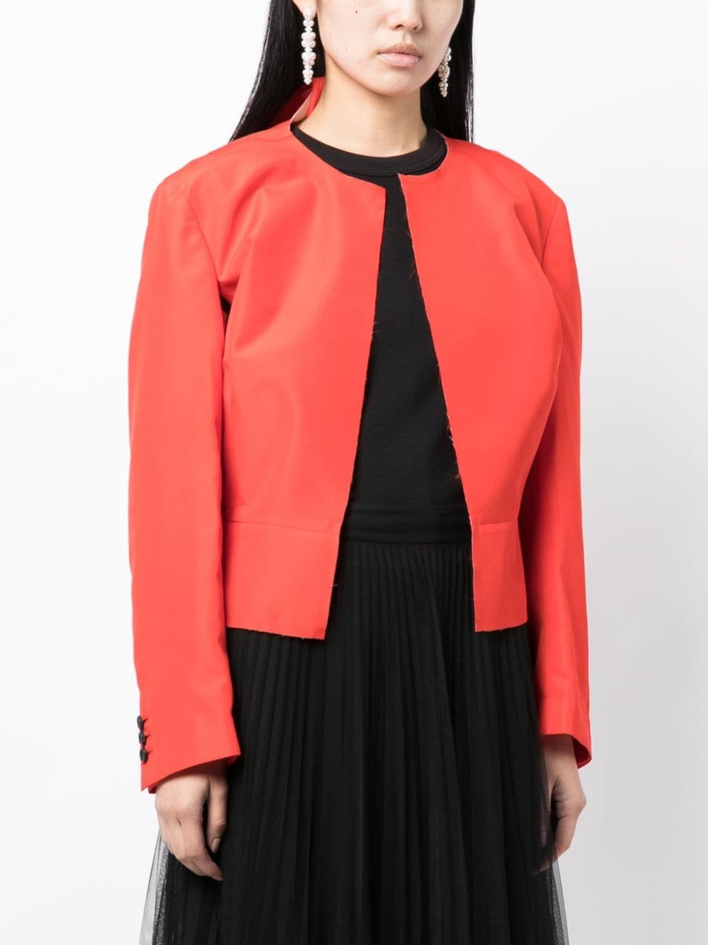asymmetric layered-detail jacket - 3