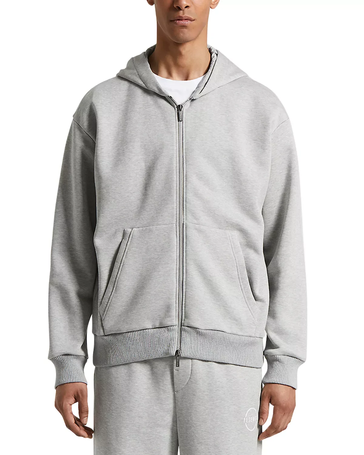 Cotton Front Zip Hoodie - 1