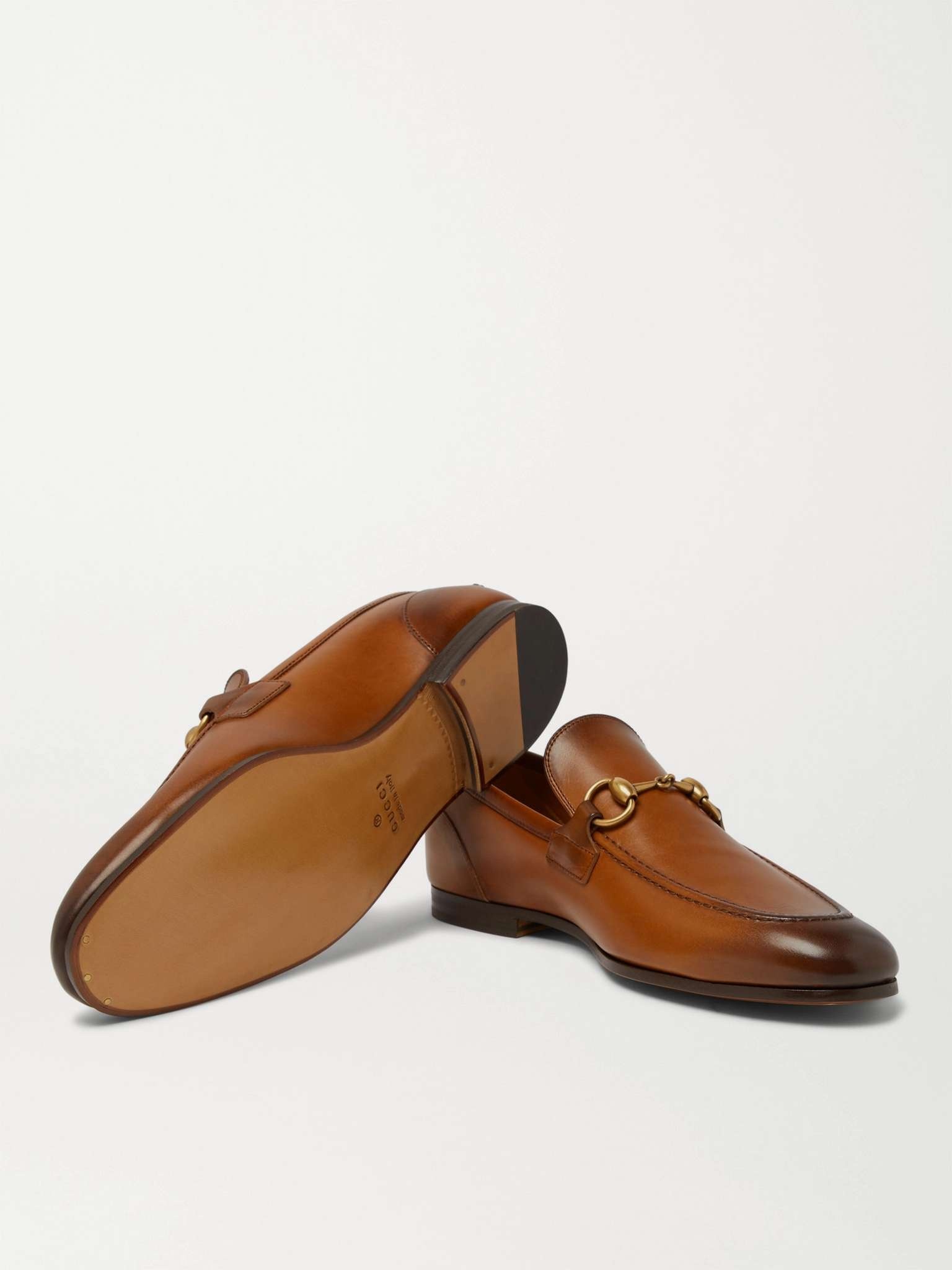 Jordaan Horsebit Burnished-Leather Loafers - 15