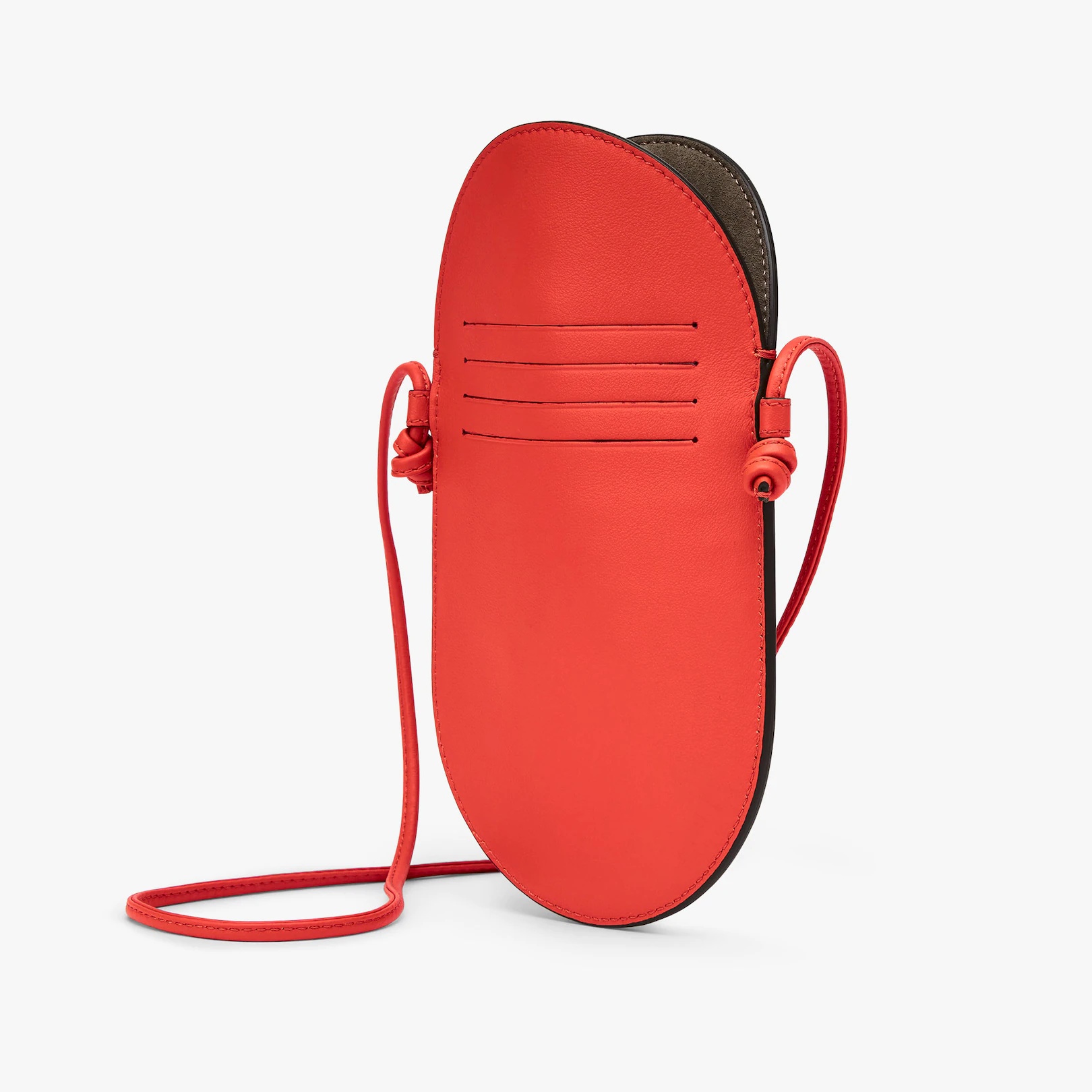 Red leather pouch - 2