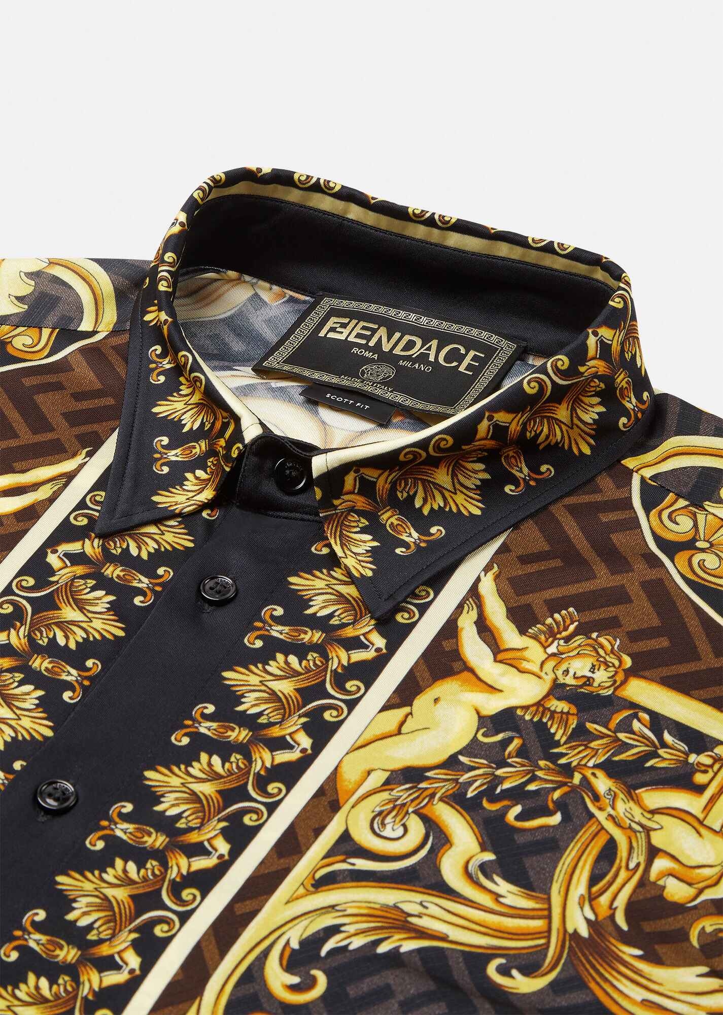 Fendace Gold Baroque Shirt - 6