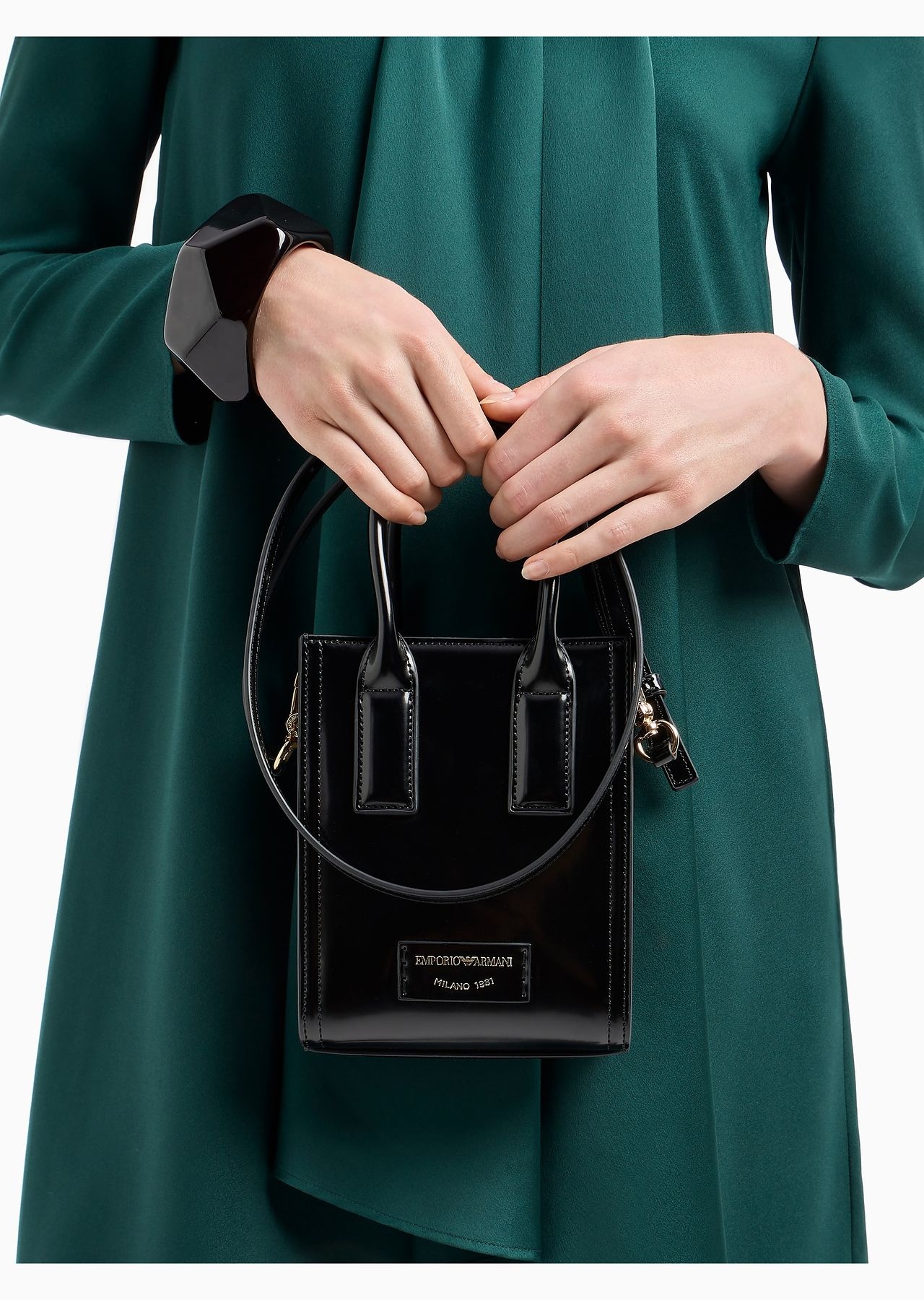 Mini bag with shoulder strap in a brushed finish - 6