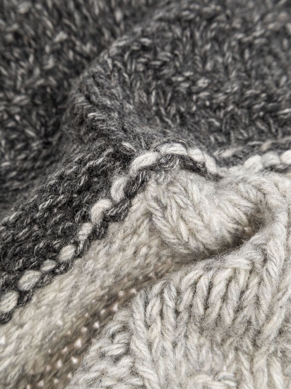 patchwork fringed scarf - 3