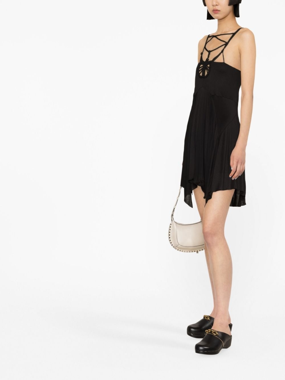 Diana macramé-trim minidress - 4