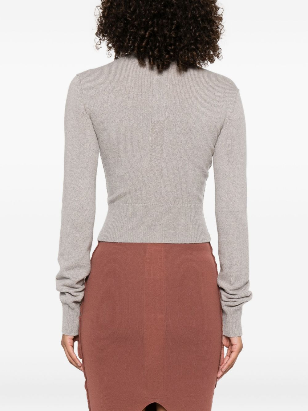 Headon high-neck cropped sweater - 4