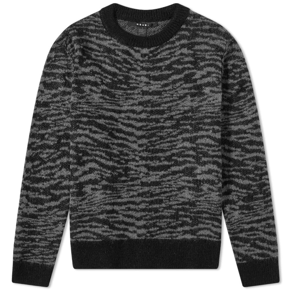 Ksubi Distortion Zebra Crew Knit - 1