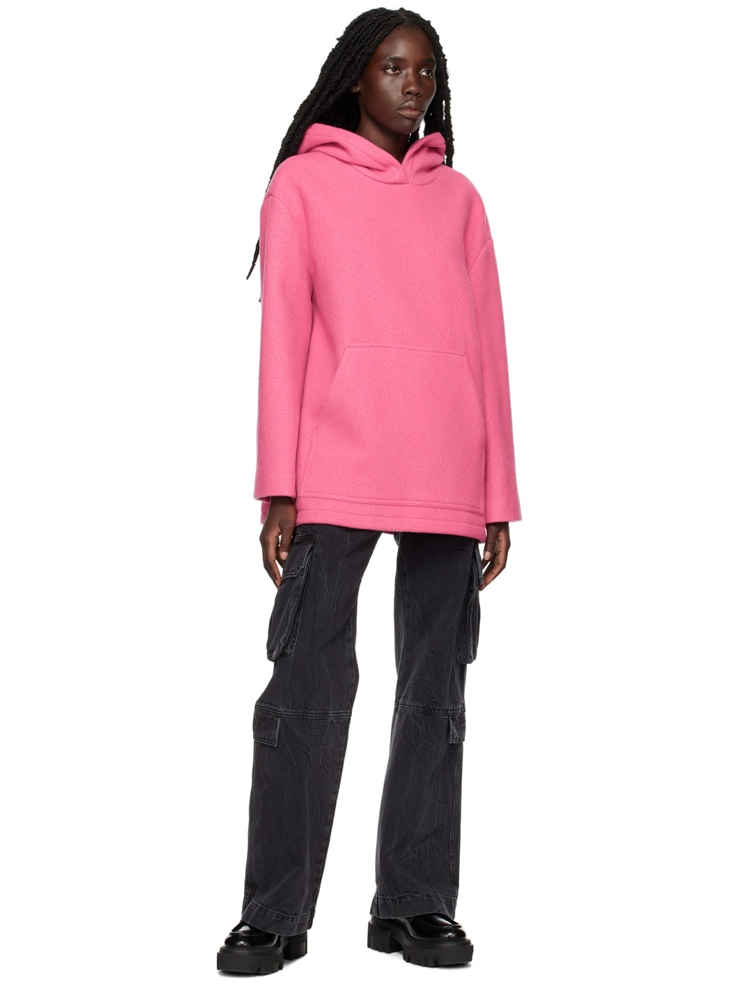 Pink Brushed Hoodie - 4