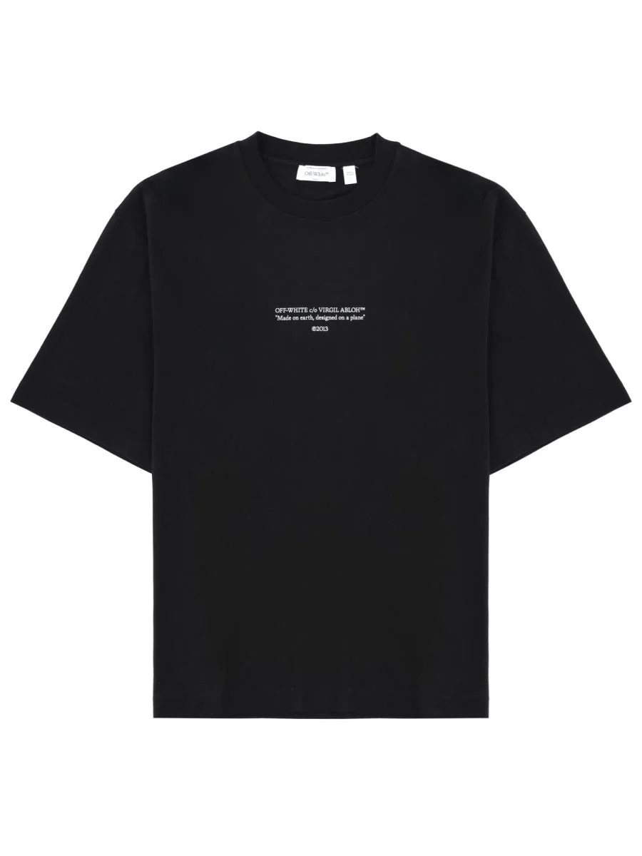 Off-White Men T-Shirt Con Logo - 1