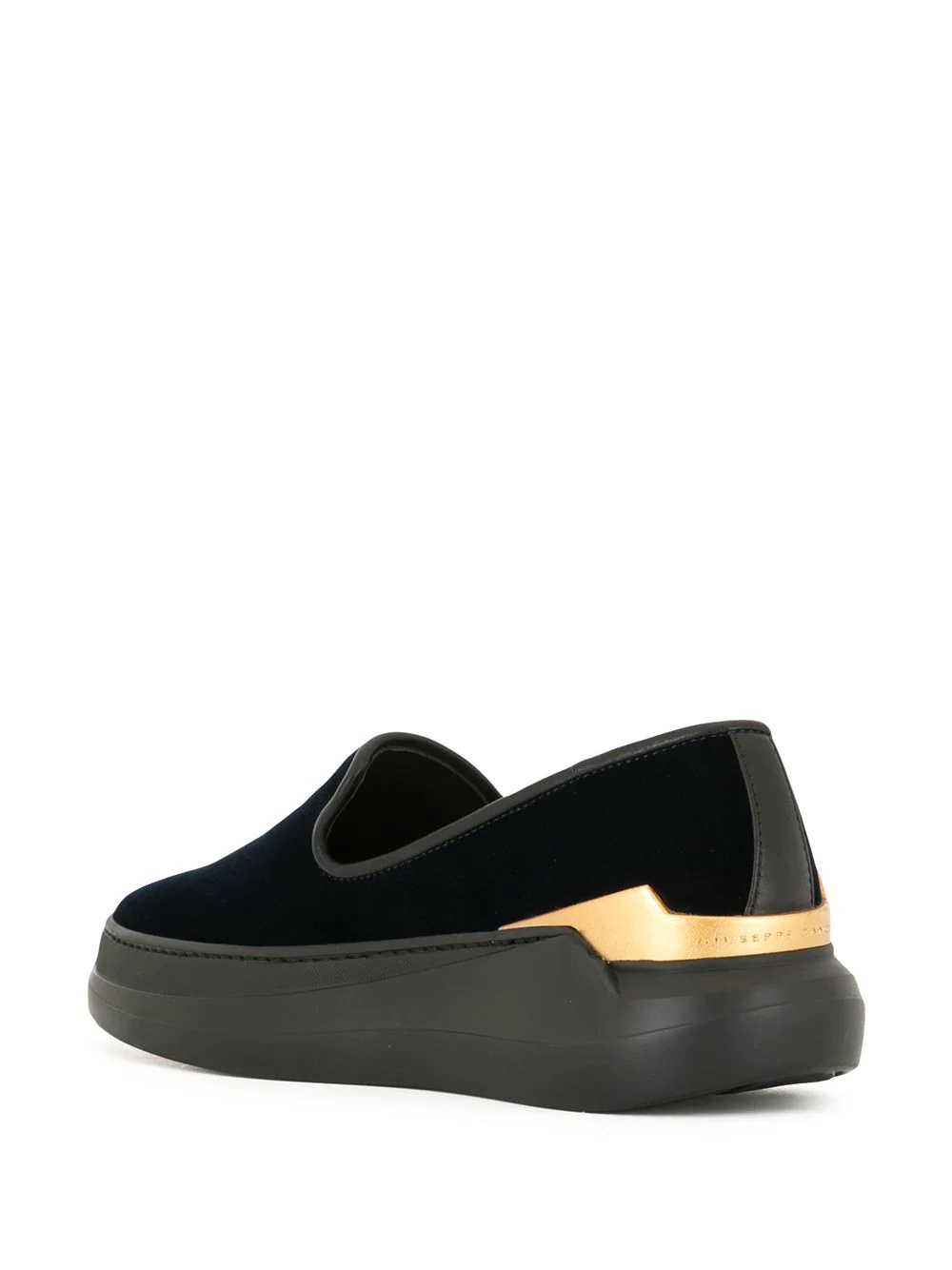 logo slip-on loafers - 3