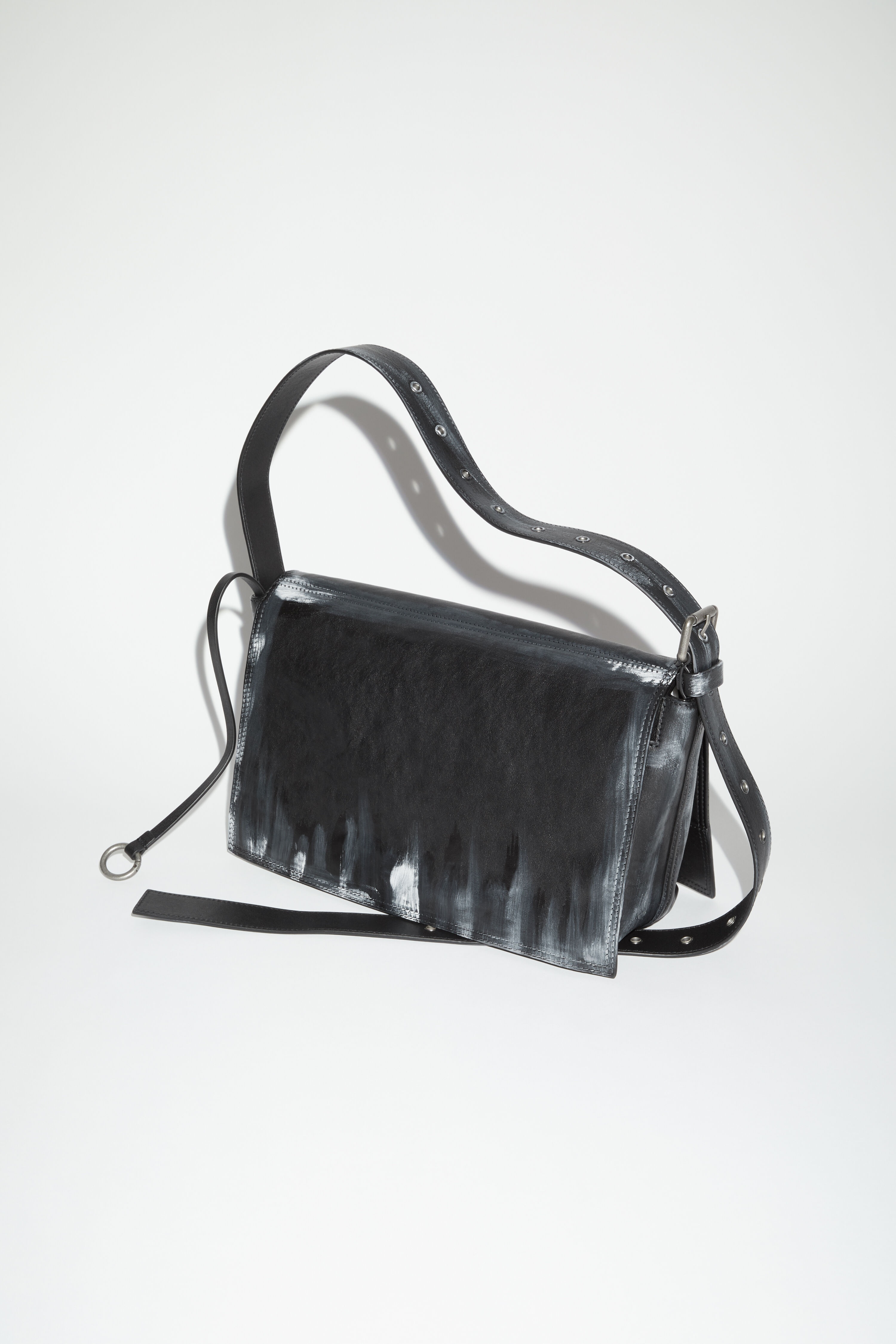 Leather shoulder bag - Black - 4