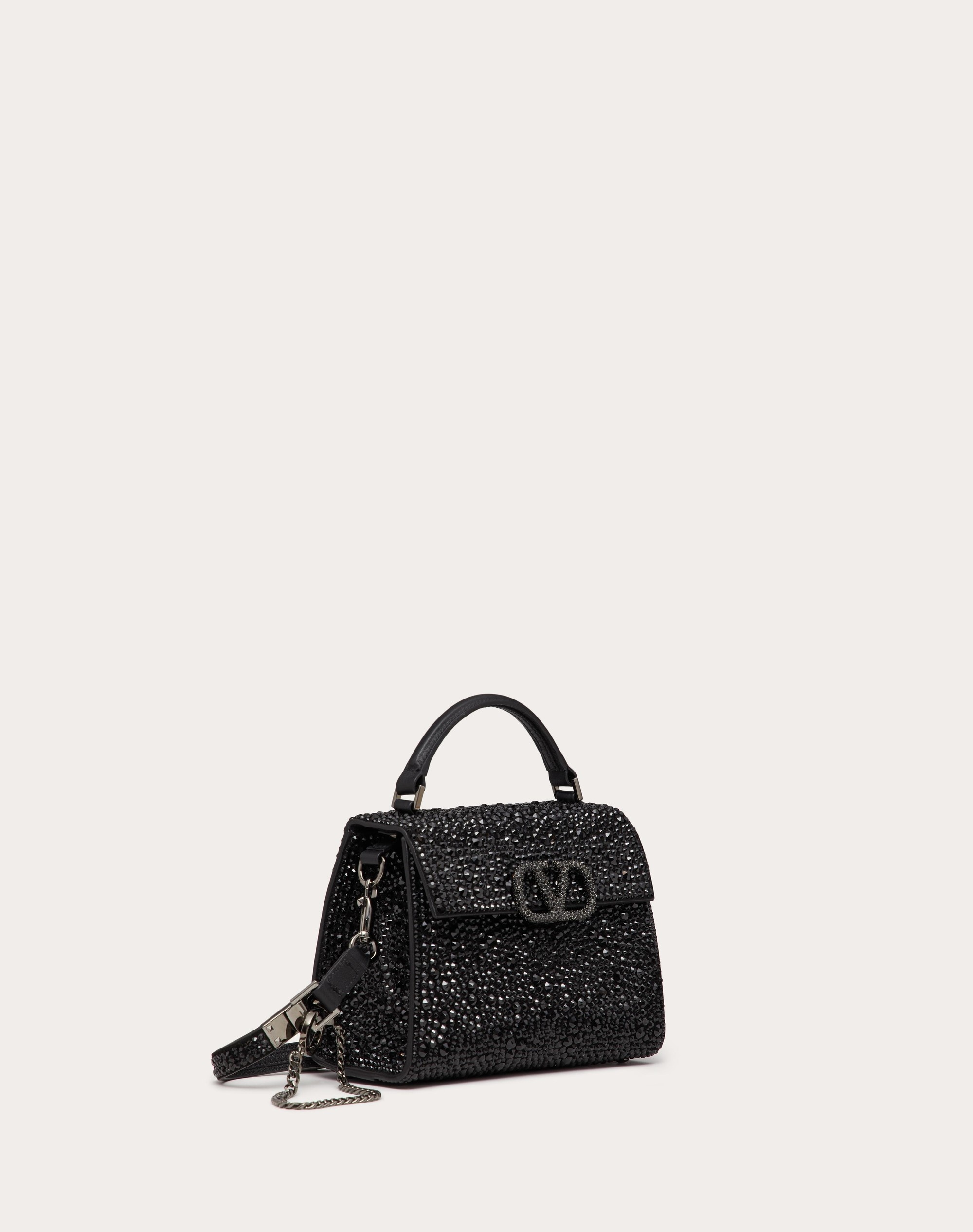 MINI VSLING HANDBAG WITH SPARKLING EMBROIDERY - 2